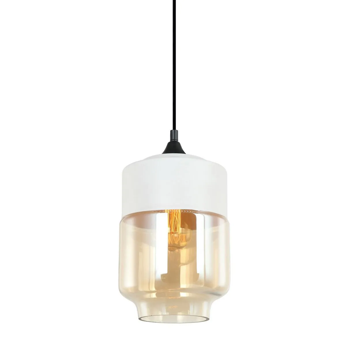 Molina, nowoczesna lampa wisząca, czarna, E27, MDM-2377/1 W+AMB